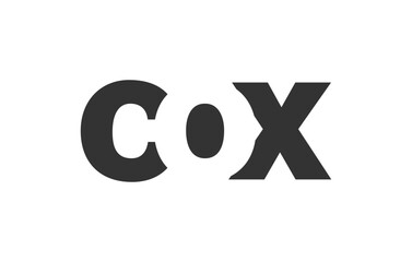 COX logo design. Initial letter C O X bold font style for tech startups, consulting, corporate branding. Creative company name, headlines typography identity, trendy logotype.