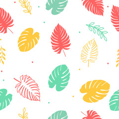 Summer leaves pattern