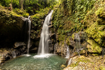 Catarata Gloriapata waterfall in Tingo Maria national park, Peru