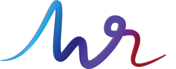 wave shape with colourfull gradient