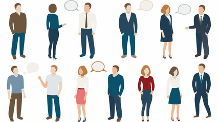 A diverse group of business people, including men and women in suits, are standing together, illustrating teamwork and success