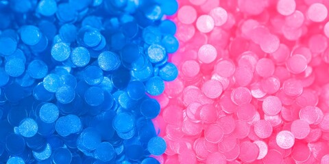 Abstract Blue Pink Glitter Confetti Background