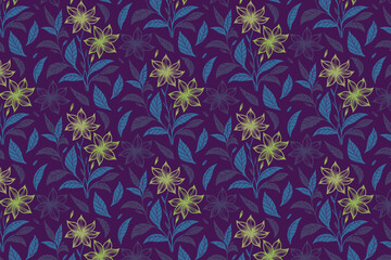 seamless sketch motif, cotton bloom pattern, outline flower layout, hand drawn textile, line art design, fashion print idea, minimal repeat concept

