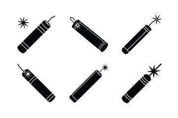 cartoon style dynamite vector illustration clean fuse smoke