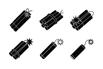 cartoon style dynamite vector illustration clean blast icon