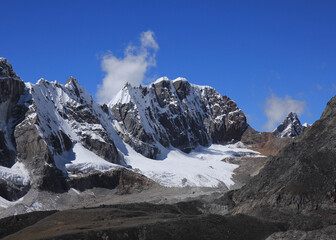 Mountain landscape seen from Kala Patthar, Nepal