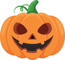 Cute cartoon pumpkin for Halloween design