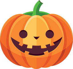 Cute cartoon pumpkin for Halloween design