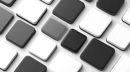 Abstract Gray Scale Blocks Pattern.