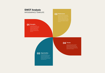 SWOT Analysis Colorful Infographic Template