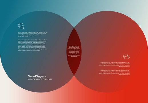 Venn Diagram Infographic Template Full Screen Layout