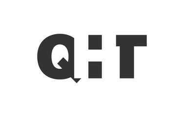 Obraz premium QHT logo design. Initial letter Q H T bold font style for tech startups, consulting, corporate branding. Creative company name, headlines typography identity, trendy logotype.