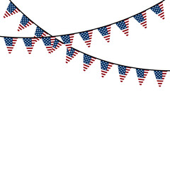 Obraz premium American Bunting Flag
