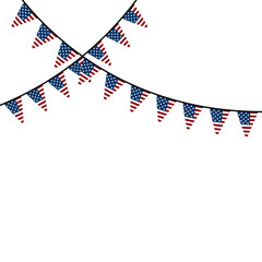 Obraz premium American Bunting Flag
