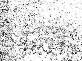 Abstract Black and White Distressed Texture Silhouette