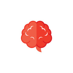 Brain icon vector illustration on white background