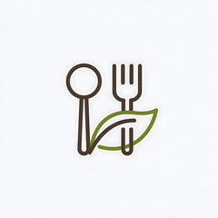 Vector illustration of a restaurant cutlery set icon for food and dining design
