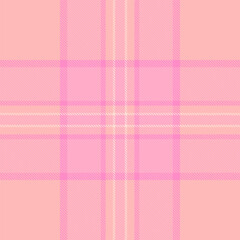 Decorative fabric background textile, duvet seamless check texture. Jpg vector tartan pattern plaid in light and red colors.