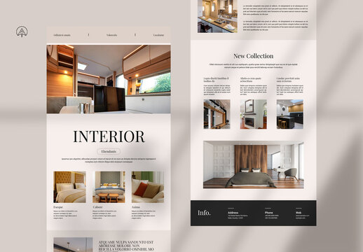Interior News Letter Template