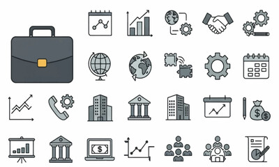 business and finance icons