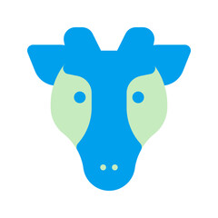giraffe duo tone icon