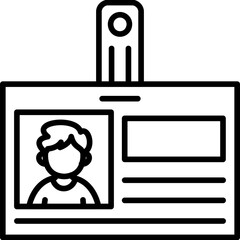 Identification Card Icon
