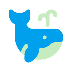 whale duo tone icon