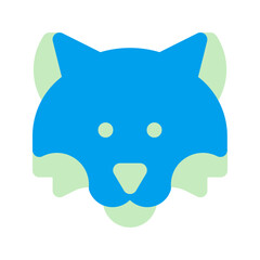 wolf duo tone icon