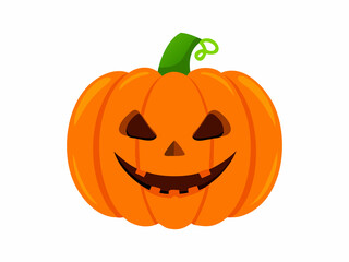 Cartoon Halloween Jack-o'-lantern pumpkin illustration
