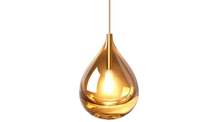 oil drop isolated on white background