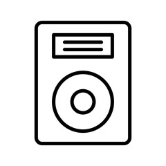 speakers icon on white background
