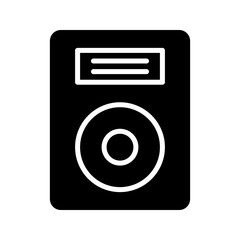 speakers icon on white background