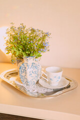 Elegant Floral Tea Party with Vintage Charm