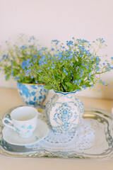 Elegant Floral Tea Party with Vintage Charm