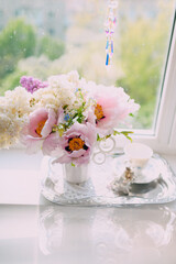 Elegant Floral Tea Party with Vintage Charm