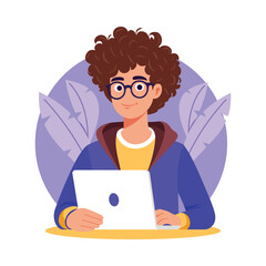 Web developer Vector Illustration. EPS 10 File