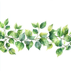 Fototapeta premium Watercolor Lemon tree branches seamless border,lemon set On a white background,Summer citrus fruit,Juicy colors,Hand drawn lemon set,Botanical illustration collection,Whole lemons,banner menu drink.