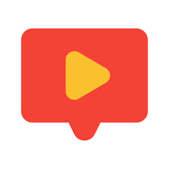 live streaming flat icon