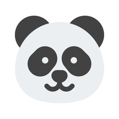 panda bear flat icon