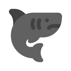 shark flat icon