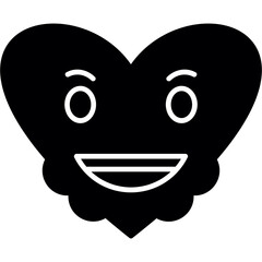 Naklejka premium Grinning icon