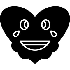 Naklejka premium Laughter icon