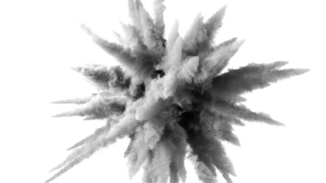 White smoke explosion