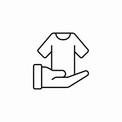 Obraz premium cloth donation icon sign vector