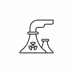factory smoke industry icon sign vector