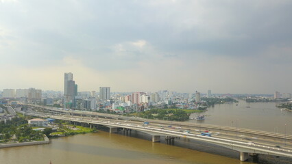 Ho Chi Minh city skyline