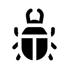 beetle glyph icon