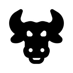 bull glyph icon