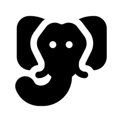 elephant glyph icon