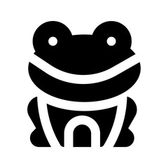 frog glyph icon